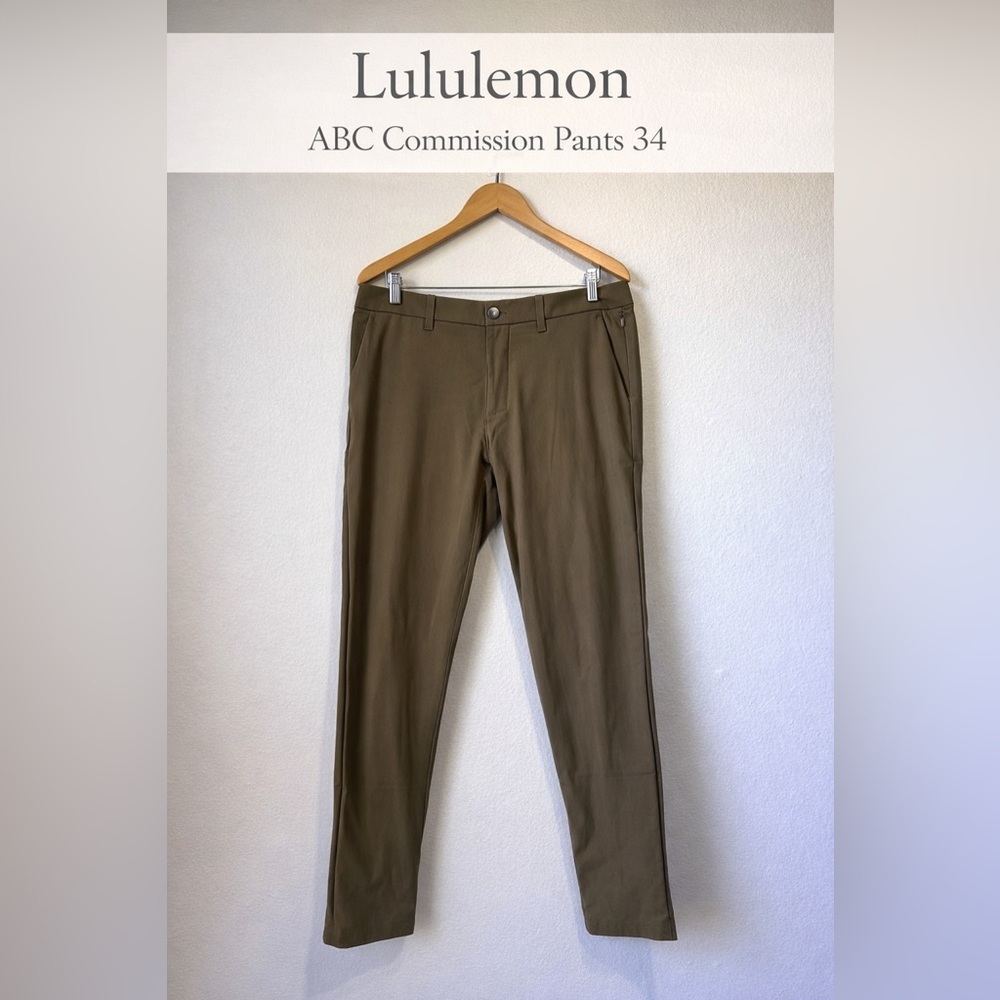 Lululemon ABC Commission Pants 34 Chestnut Performance Trouser